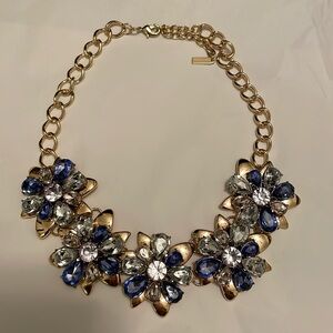 Sugarfix by Baublebar blue and gold statement necklace